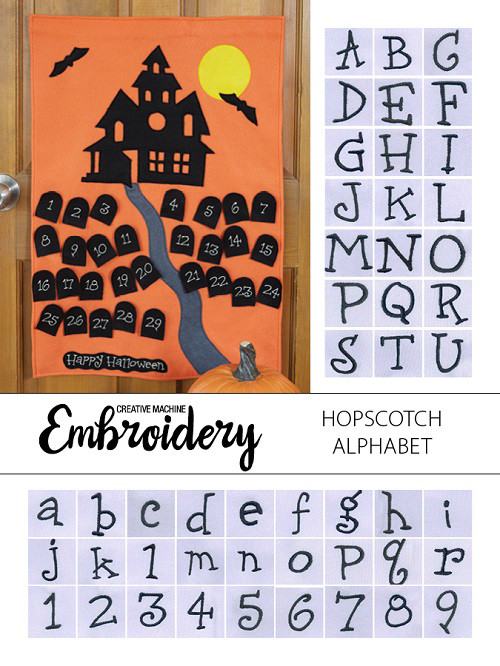 CME Hopscotch Alphabet Embroidery Design Download