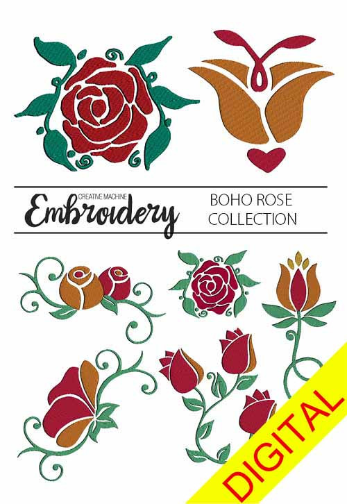 CME Boho Rose Embroidery Collection Download