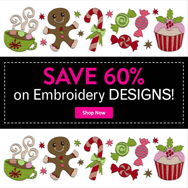 Save 60% on Embroidery Designs! - image