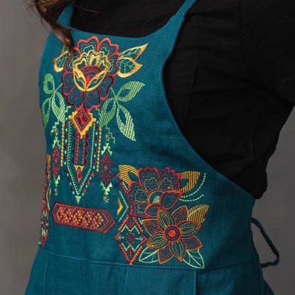 Machine Embroidery on Garments.