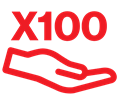 x100 Rewards Points