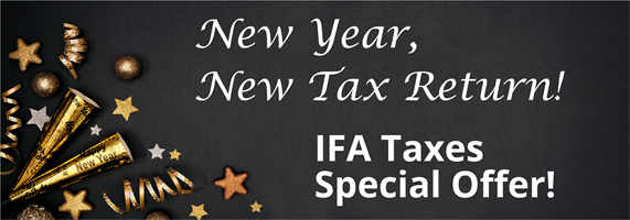 Special Offer -  Complimentary first year tax return for all new tax clients