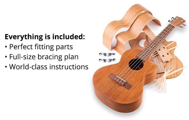 Cutaway Ukulele Kit