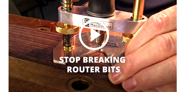 How to stop breaking router bits