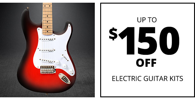 Up to $150 OFF Electric Guitar Kits