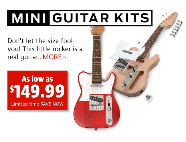 As low as $149.99 | Miniature Electric Guitar Kits