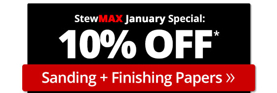 10% OFF Sanding + Finishing Papers