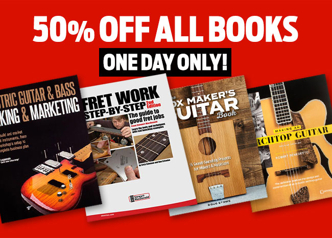 50% OFF ALL BOOKS! ONE DAY ONLY!