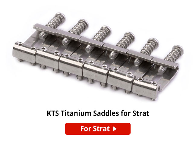 NEW!
KTS Titanium Saddles for ABR-1 Tune-o-matic Bridge