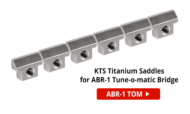 NEW! KTS Titanium Saddles for Strat