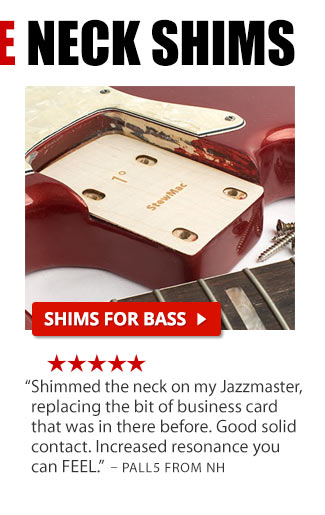 Neck Shims for Guitar