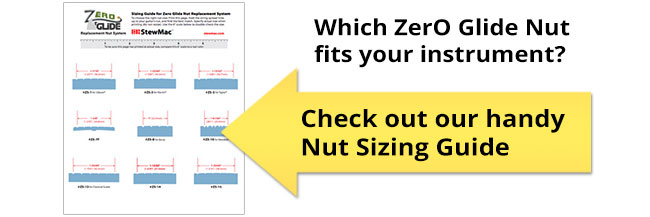 Zero Glide Nuts Sizing Sheet