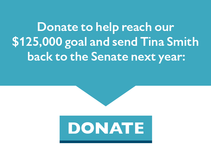 Donate to help reach our $125,000 goal and send Tina Smith back to the Senate next year: