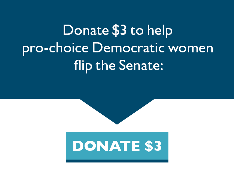 Donate $3 to help pro-choice Democratic women flip the Senate: