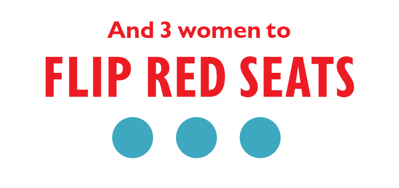 And three women to FLIP RED SEATS.