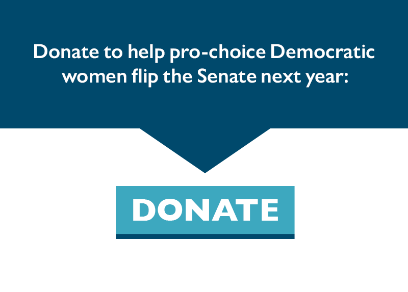 Donate to help pro-choice Democratic women flip the Senate next year.