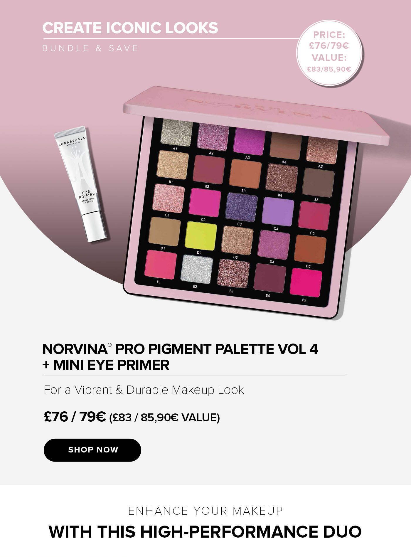 Bundle & Save on NORVINA? Pro Palette 4 + Mini Eye Primer - Shop Now