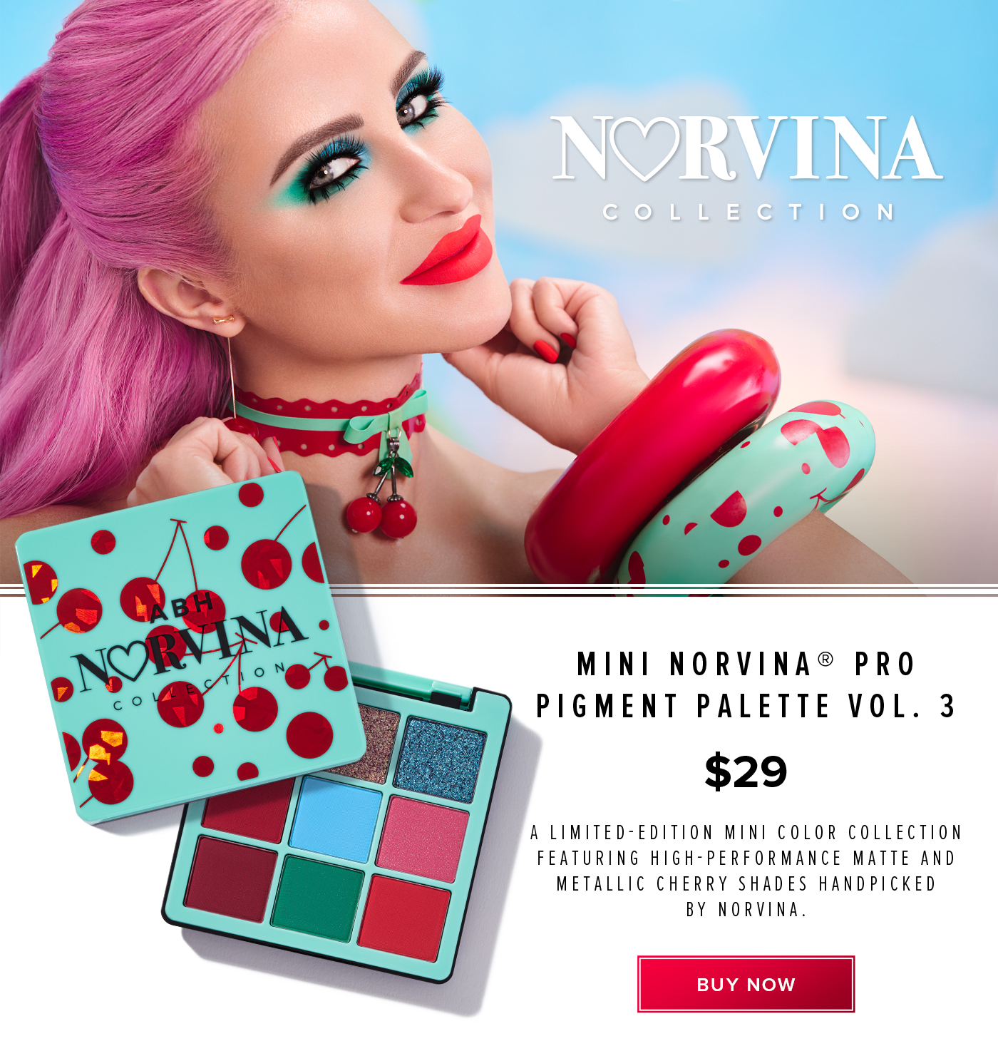 Mini Norvina Pro Pigment Palette Vol. 3 $29