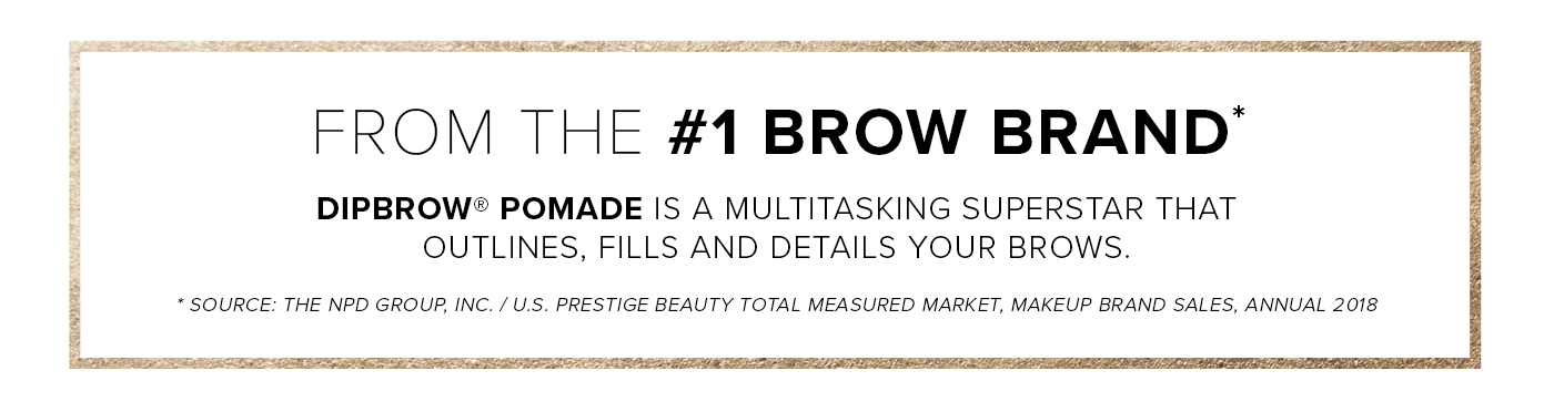 DIPBROW Pomade is a multitasking superstar that outlines, fills and details your brows.