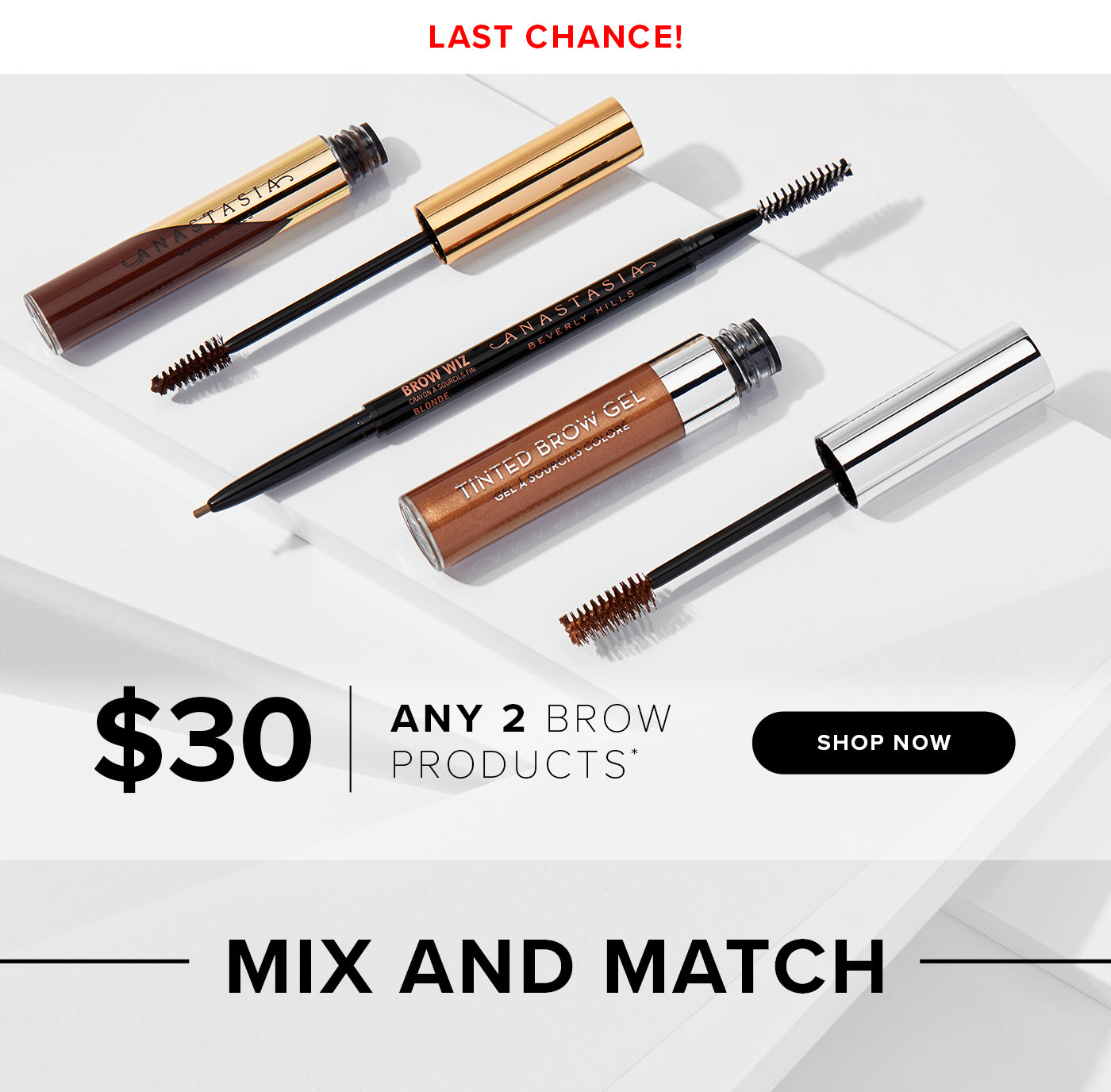 $30 Any 2 Brow Products - Shop Now
