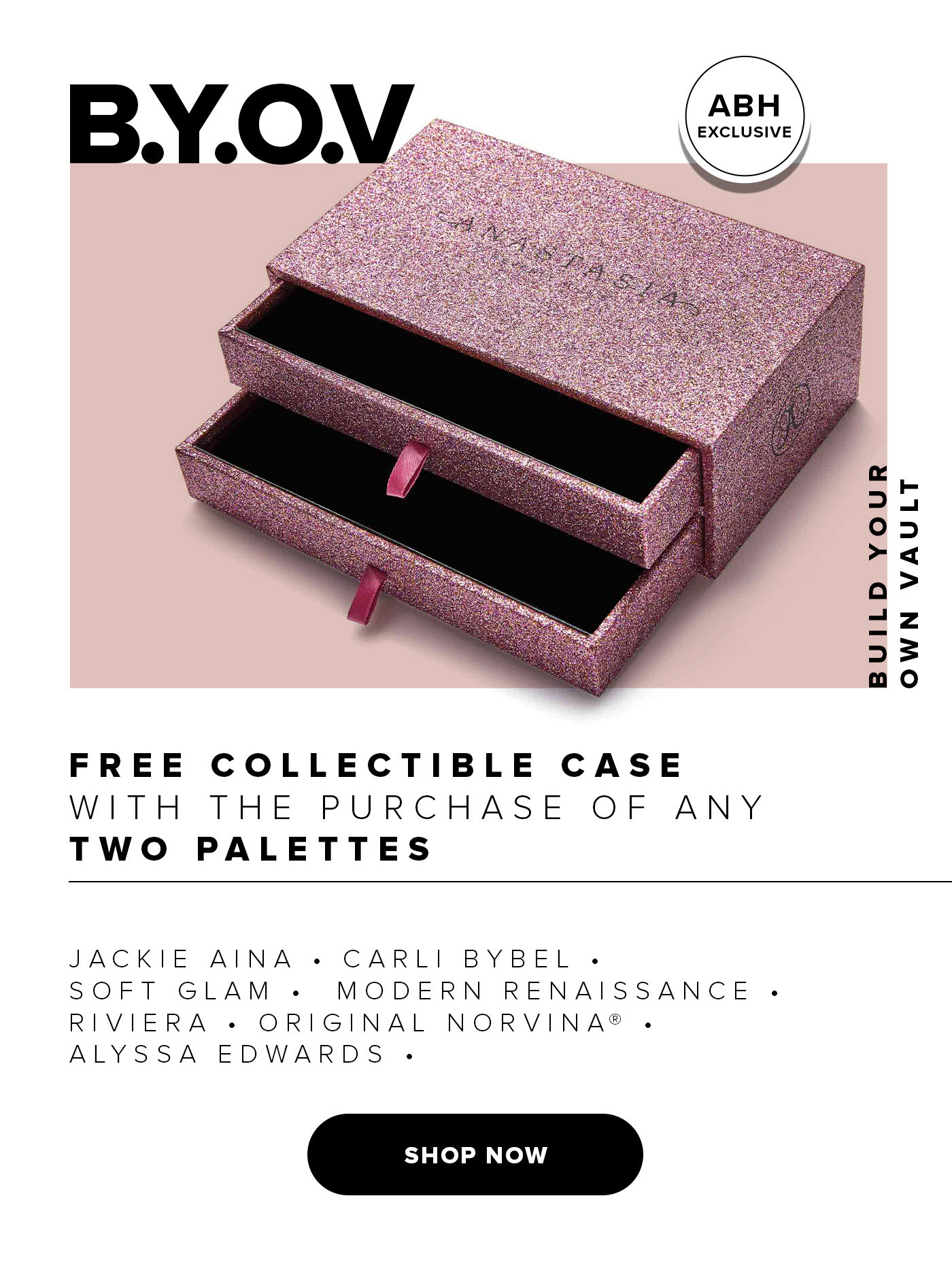 Build Your Own Vault - Free Collectible Case with the Purchase of Any Two Palettes
