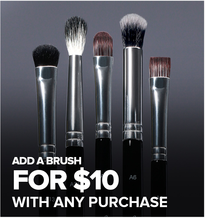 Add a brush for $10 with any purchase
