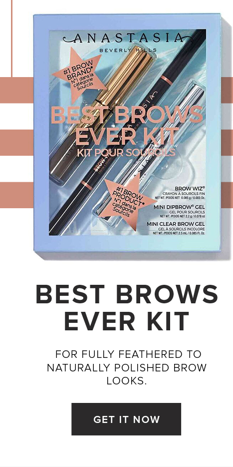 BEST BROWS EVER KIT FOR FULLY FEATHERED TO NATURALLY POLISHED BROW LOOKS. GET IT NOW