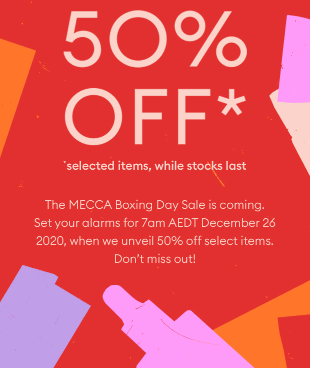 The MECCA Boxing Day Sale is coming.