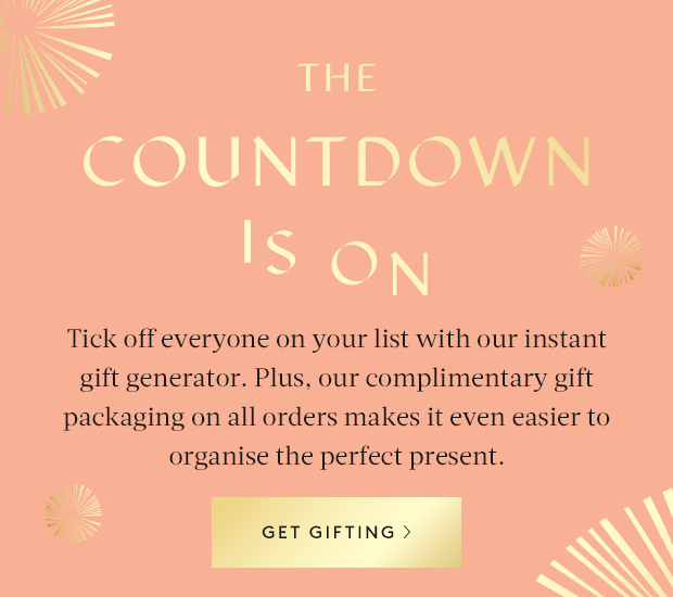 THE COUNTDOWN IS ON. GET GIFTING
