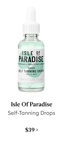 Isle of paradise self tanning drops.