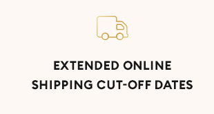 Extended online shipping cut-off dates 
