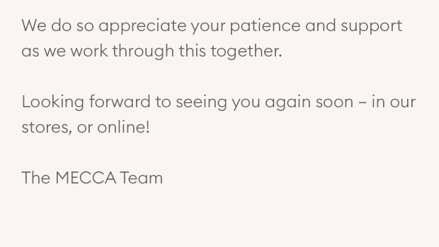 We do so appreciate your patience and support as we work through this together.