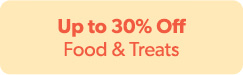 Up to 30% Off - Food & Treats