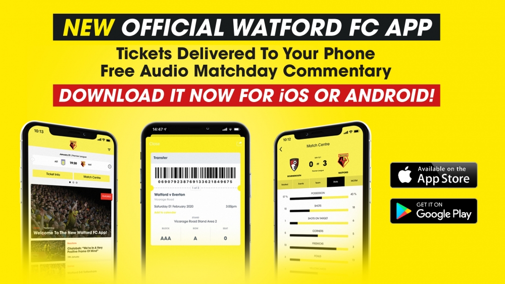 New Official Watford FC Mobile App