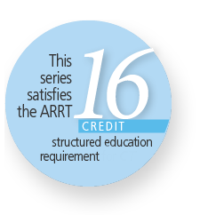 Satisfies
 the ARRT 16 credit Structured Education requirement