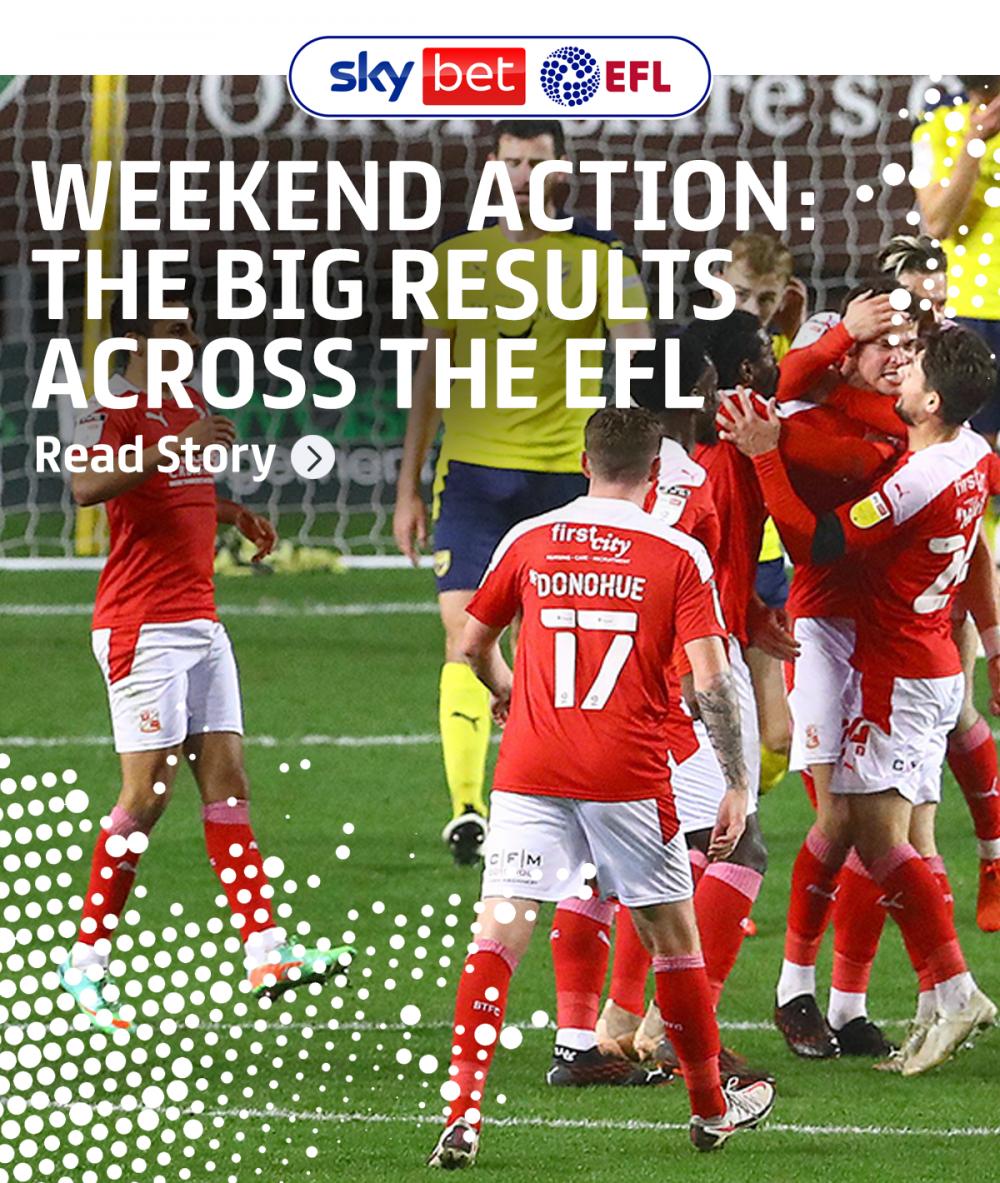 Weekend action: The big results across the EFL