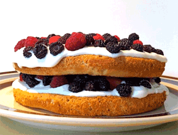 Whole Grain Berry Cake