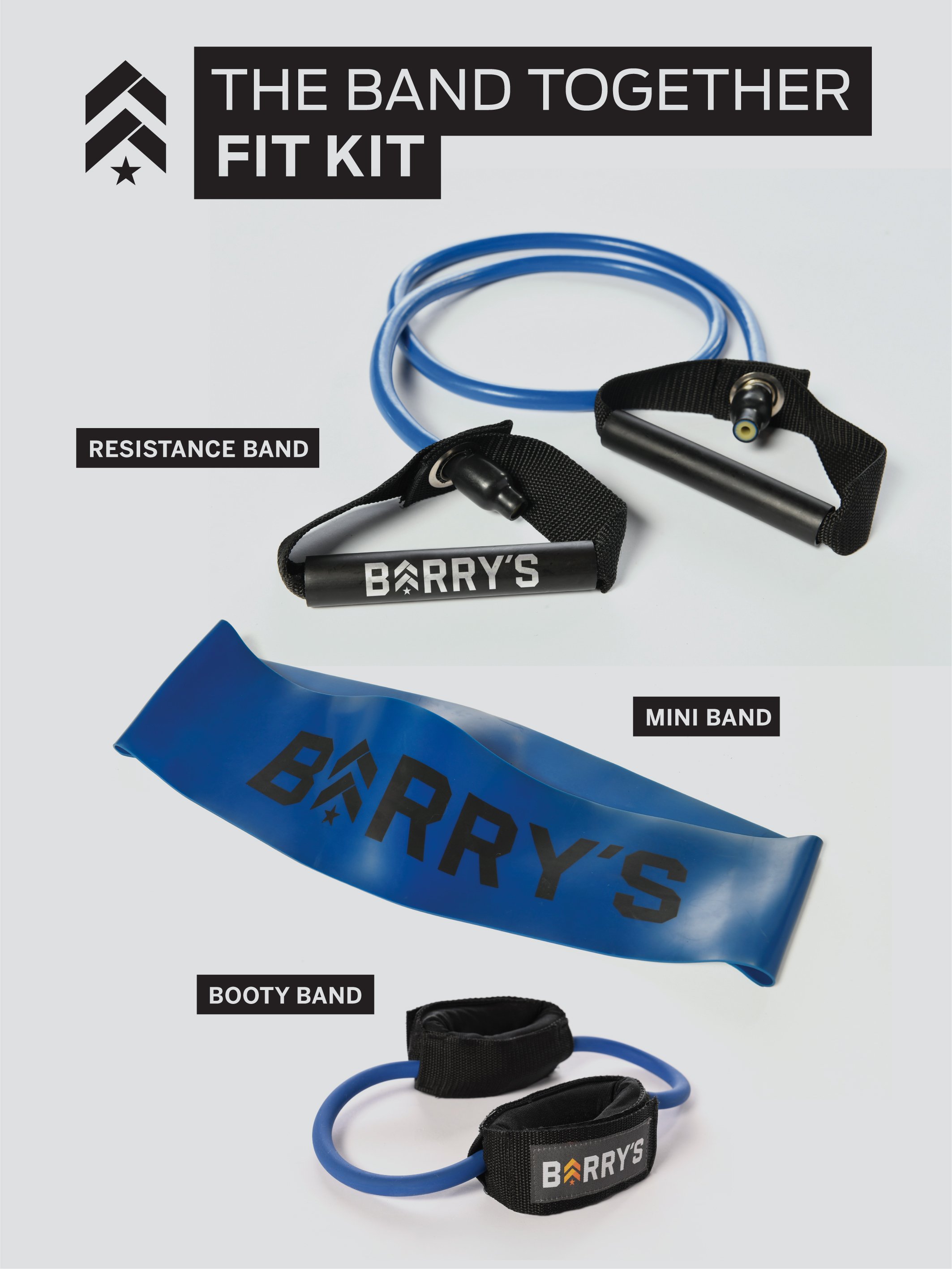 Image of BARRY''S BAND TOGETHER FIT KIT 3 PACK - BLUE