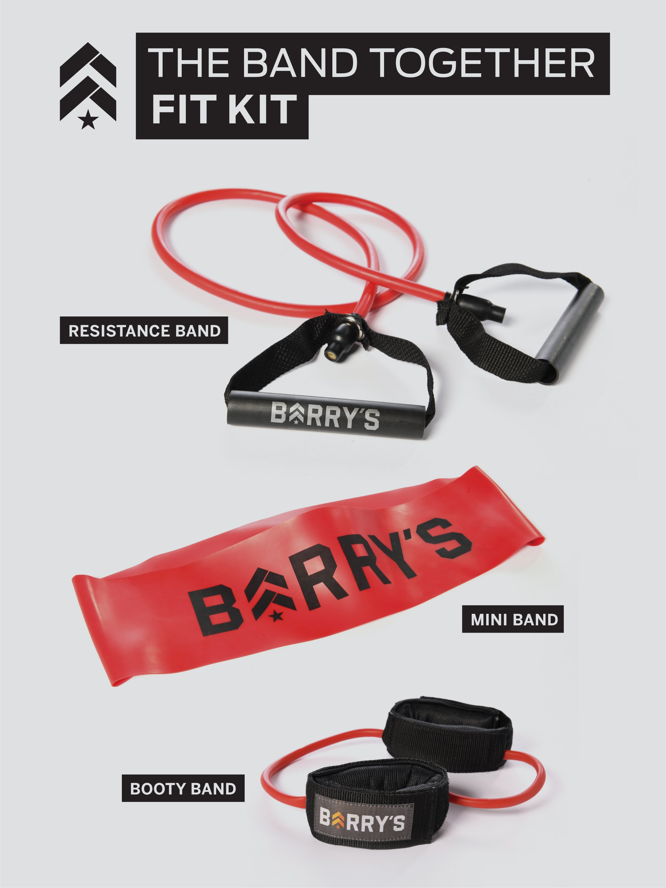 Image of BARRY''S BAND TOGETHER FIT KIT 3 PACK - RED