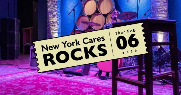 Logo for New York Cares Rocks Concert