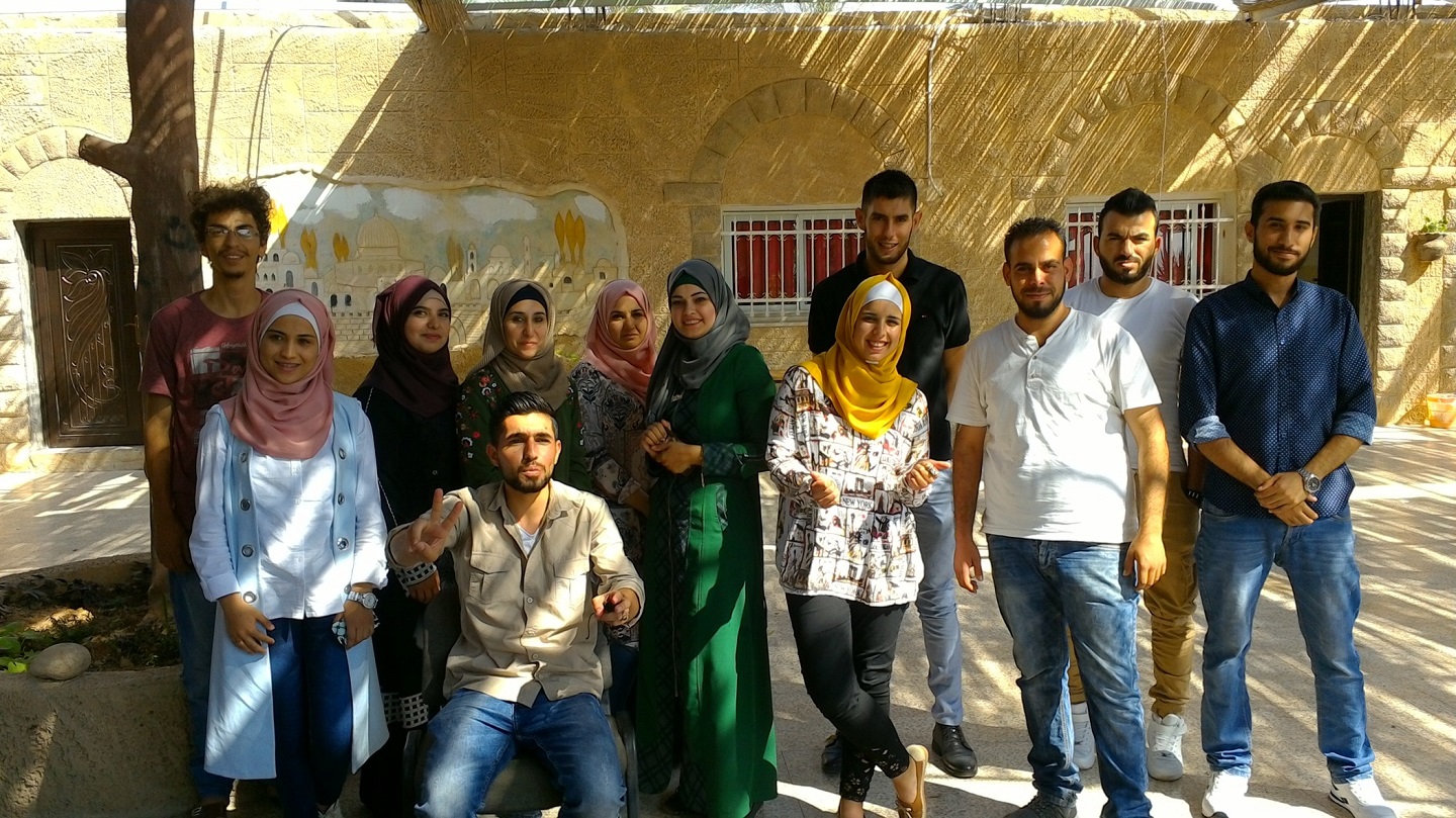 A group of young people in the West Bank