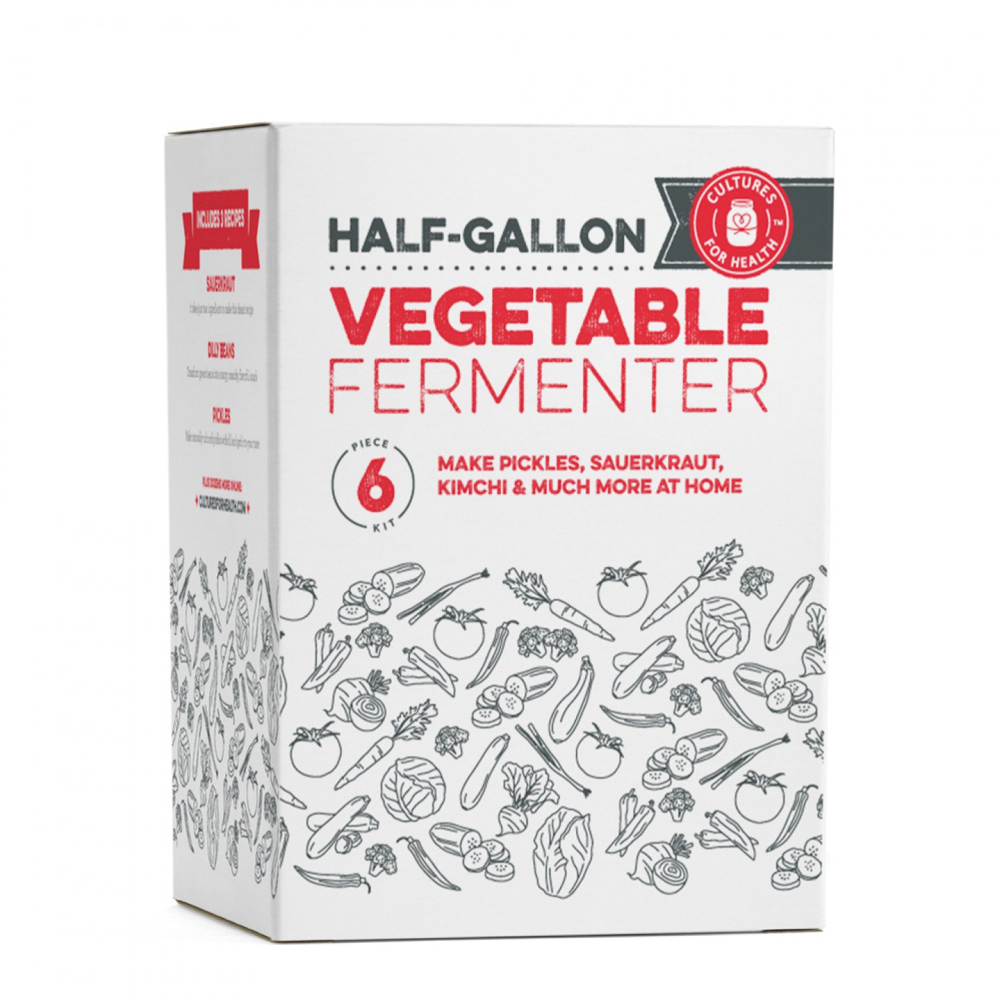 Image of Fermented Vegetable Master: Half-Gallon