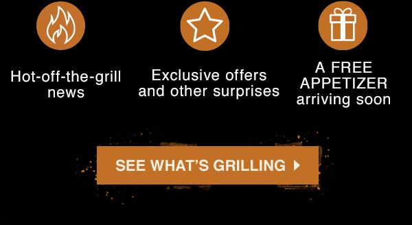Orange button that says, 'See What's Grilling'.