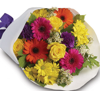 20% off funky bright flowers
