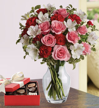 Order The 'Eternal Love' Vase Arrangement (Includes Chocolates!) & Save 20%!