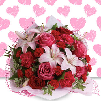 The 'Allure Her' Mixed Pink Bouquet - 25% Off!