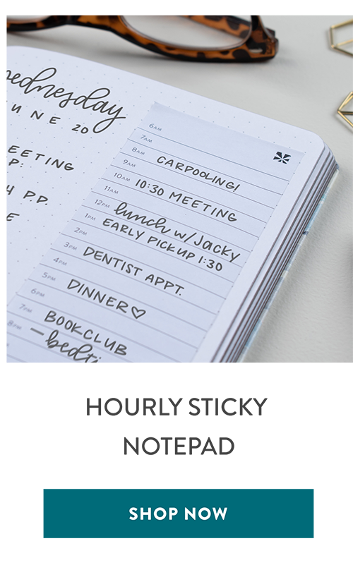 Hourly Sticky Notepad >