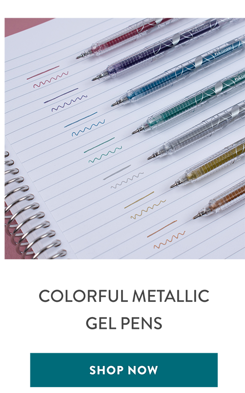 Colorful Metallic Gel Pens >