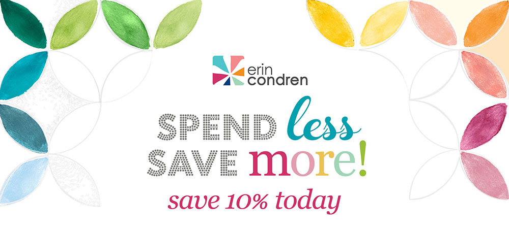 Spend less, save more! Save 10% today!