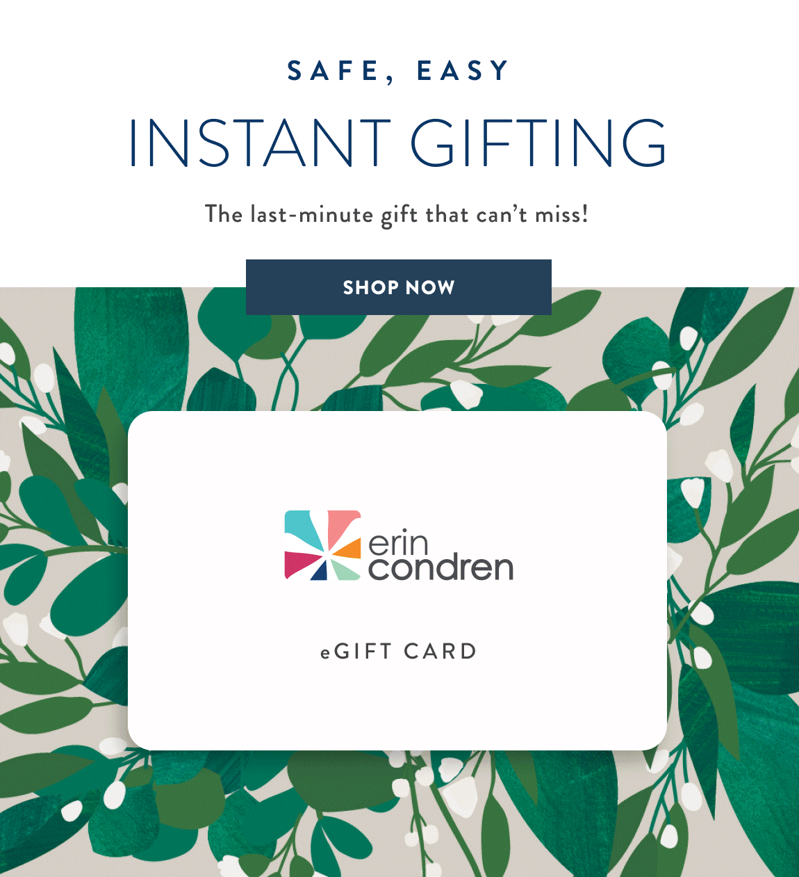 INSTANT GIFTING WITH EGIFT CARDS >